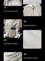 Mochila informal de gran capacidad para hombre y mujer, morral Universal para ordenador, 14 pulgadas, Color sólido - details 14