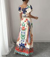 Conjunto Bohemio para Mujer 2025 Blusa y Falda Larga Estampada Estilo Vacaciones - details 7