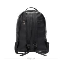 Mochila De piel auténtica 100% para hombre, morral para ordenador portátil de 14 pulgadas, de viaje, a la moda - details 14
