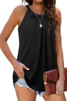 Camiseta sin mangas plisada con tirantes para mujer, moda 2024 - details 12