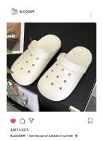 Feslishoet Mules Zapatos Parejas Zapatillas de Verano Sandalias Slides Mujer EVA Suave Antideslizante Acogedor Nube Adecuado Interior y Exterior - details 1
