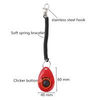Clicker de entrenamiento de plástico para perros y gatos, correa de muñeca ajustable, llavero de sonido, repelente de perros, productos para mascotas, nuevo - details 1