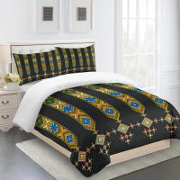 Juego de Ropa de Cama con Estilo Checo Bohemio 3D 3 Piezas Funda de Edredón y Funda de Almohada para Cama Doble Queen King - details 8