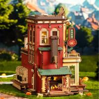 Robotime Rokr Dream Gift Factory rompecabezas de madera 3D regalos de Navidad juguete con luz y música para niños Kits de bloques de construcción - details 1