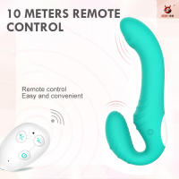 Consolador masajeador de próstata Anal sin tirantes para mujer, vibrador doble femenino, punto G, Juguetes sexuales para adultos, pareja, 10 velocidades - details 2