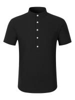 Primavera y verano, nueva ropa para hombres, pantalones sueltos informales de algodón y lino de manga corta, traje - details 6