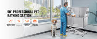 SucceBuy Bañera de baño para mascotas, perros y gatos de 1,27 M, estación de lavado eléctrica de altura ajustable - details 0