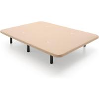 Cama de Metal Tapizada 3D Reforzada Estructura Extra Firme con Barras de Refuerzo Internas y 6 Patas Metálicas Roscadas de 26 cms Tamaño 150x190 cm Negro - details 10