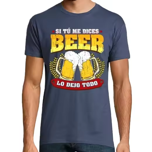 Si tú me dices cerveza regalo cerveza humor alcohol Camisetas CERVEZA,Pack Regalo Camiseta Personalizada - 1