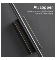 Tira de LED moderna y minimalista, lámpara de pared de cobre para sofá, sala de estar, fondo, dormitorio, mesita de noche, pasillo - details 2