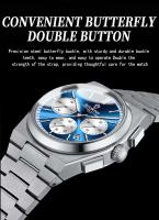 Reloj de Piloto de Lujo Premium Automático, Funcional Multifuncional, Resistente al Agua, Correa de Cuero Accesorio de Moda para Hombres - details 12