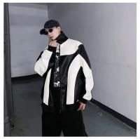 Chaqueta de piel sintética para hombre de otoño e invierno, cortavientos acolchado, abrigo Bomber de motociclista para mujer - details 6