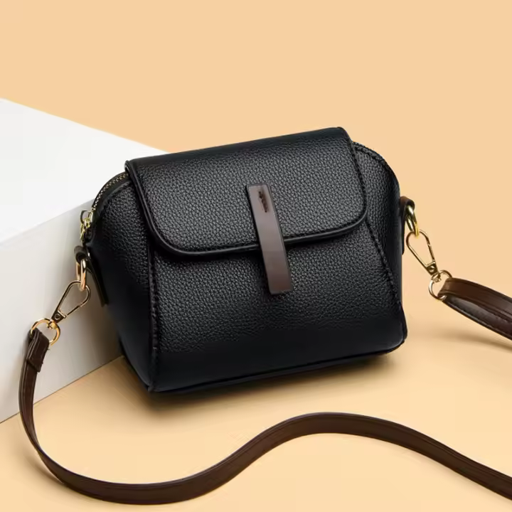 Bolso Vintage Bandolera de Hombro Cruzado para Mujeres Diseñador Lujo Bolso de Mano de Cuero PU Satchel Bolso Tote para Damas - 1