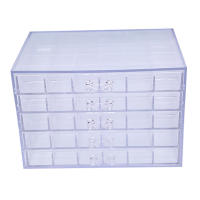 Caja de almacenamiento de 120 rejillas, suministros de Arte de uñas, organizador de secuencia de 5 capas - details 3
