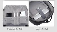 Mochila para ordenador portátil expandible para hombre, bolsa impermeable negra para Notebook, 16 pulgadas, 17 pulgadas, mochila de trabajo multifunción para negocios - details 11
