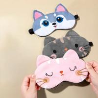 Máscara para dormir con los ojos vendados para dormir, máscaras suaves de felpa para los ojos, cubierta para el ojo de gato, máscara de felpa, parche para el ojo, cubierta para los ojos para la salud y la siesta - details 1