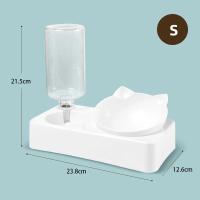 Alimentador de Mascotas 2-en-1 Dispensador de Agua Automático para Perros y Gatos con Tazones de Acero Inoxidable Desmontables - details 0