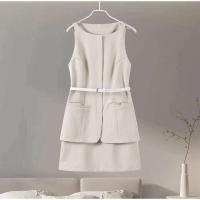 Vestido Mini Casual Cucaracha de Cintura Alta con Top sin Mangas hasta la Cintura - details 2