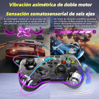 Mini PC Mando Comaptible NS SWITCH Android ios Gamepad RGB Control Joystick con disparador de efecto Hall Giroscópico - details 3