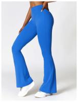 Pantalones de Yoga con Flecos en Forma de V para Mujeres Leggings de Cintura Alta y Pierna Ancha para Gimnasio y Deportes Pantalones de Baile - details 11