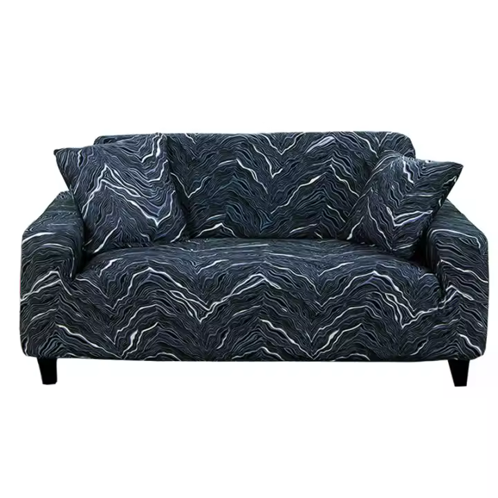 Funda de Sofá Ajustable Cubierta Antideslizante y Lavable con Brazos de Sala de Estar - 1