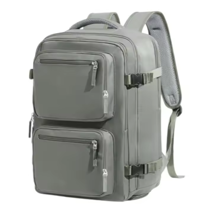 Mochila de viaje de cabina para avión para Vueling 45x32x18, mochila de cabina 45x32x18, maletas de viaje de cabina, mochilas 45x32x18, mochila de viaje de cabina de aproximadamente 35L con orificio de carga y bolsillo antirrobo. Mochila de camping, malet - 1