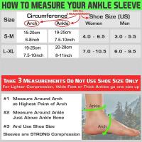 Fascitis plantar movimiento tobillo, manga de compresión, calcetines para tendinitis, dolor en las articulaciones, hinchazón del talón, 1 par - details 5