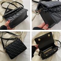 Bolso acolchado elegante para mujer de otoño e invierno, bolso bandolera de gran capacidad y conveniente, bolso de hombro, multifuncional, correa ajustable, cierre magnético seguro, adecuado para salir, ir de compras, viajar y tomar fotos - details 4