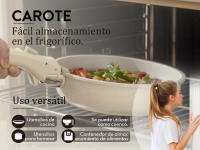 Sartenes Carote Cocina Juego de 9 piezas Antiadherentes con Mango Extraíble Apto para Cocinas de Inducción y Gas Compatible con Todo Tipo de Estufas Material de Granito - details 4