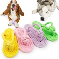 Juguete masticable de algodón para perros Cuerda de zapato interactiva para perros pequeños y grandes Juguete dental para mascotas Suministros para mascotas - details 7