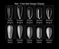 Puntas de uñas postizas de 240 unidades por lote/caja Herramientas de manicura de extensión rápida francesa Marca Clou Beaute - details 10