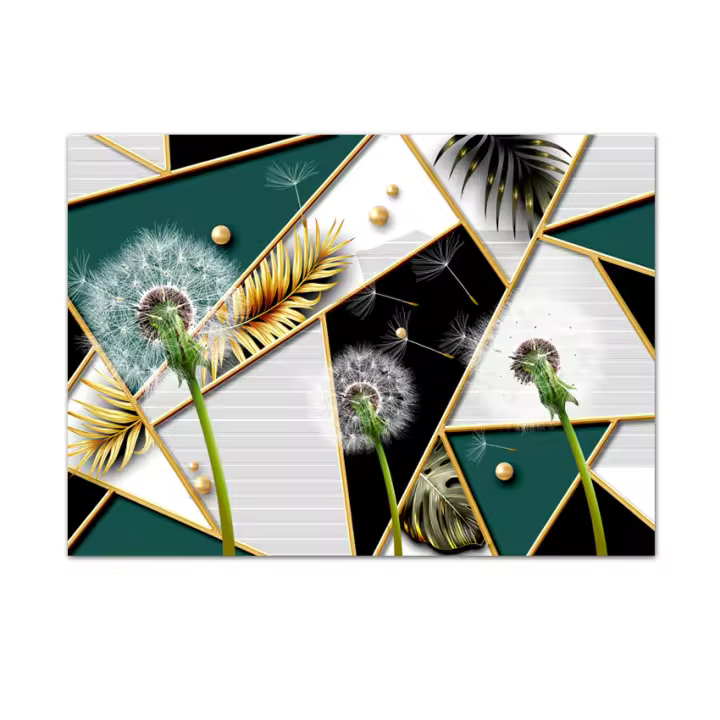 Papeles pintados modernos personalizados de despegar y pegar para el panel de pared de la decoración del hogar de la sala de estar, revestimiento de rollo de pared de renovación de muebles de diseño floral de geometría abstracta - 1