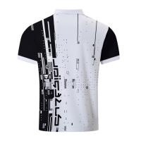 Camisa POLO con estampado geométrico de manga corta, tendencia informal, sencilla, con personalidad, estampada para hombre - details 2