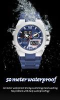 SMAEL, relojes de lujo para hombres, ejército militar, reloj de pulsera deportivo Digital resistente al agua para hombres, reloj con pantalla Dual, reloj Masculino - details 7