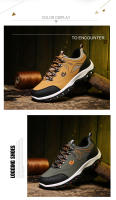 Zapatos de senderismo para hombre, zapatillas de deporte resistentes al deslizamiento, botas de montaña con cordones, talla grande 39-48 - details 3