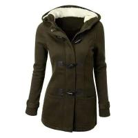 Sudadera con capucha de lana ing Multicolor de longitud media para mujer estilo europeo y americano transfronterizo Kore - details 4