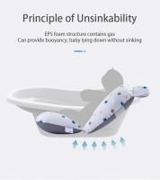 Cojín de apoyo para el asiento del baño del bebé Cojín antideslizante suave y cómodo para el cuerpo Cojín plegable para el baño del bebé Alfombra para el baño de la silla Almohada para la bañera del recién nacido - details 5