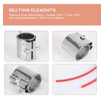 Elementos calefactores de acero inoxidable para máquina de inyección de plástico, calentador de banda de Mica, 35x45mm, 220V, 150W, 2 unidades por lote - details 4