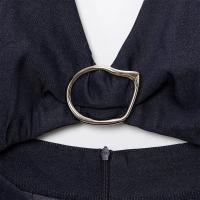 Vestido largo de verano con diseño hueco PB&ZA2025, cuello en V, sin mangas, cintura alta, ajustado, cuello halter, espalda descubierta, ropa nueva para mujer. - details 4