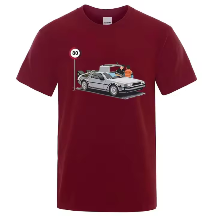 Camiseta de algodón para hombre, corte holgado, informal, transpirable, sudor, cuello redondo - 1