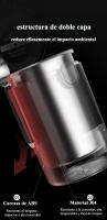 Tarro de café en grano de grado alimenticio, con monitor de humedad y doble capa para almacenamiento. Disponible en dos colores - details 5