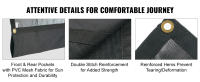 SucceBuy Lona para camión volquete Lona de malla PVC 18 oz Bolsillos dobles Sombra para remolque - details 3