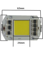 LED COB Hight Power 50W AC 220V Red Blue Green Lamp Chip Smart IC Fit For DIY Driverless Integrated Driver For Flood Light - details 1