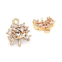 Colgantes de Árbol de Brasso Dorado de 18K Joyería Hazte de Diamantes Falsos y Circonio - details 30