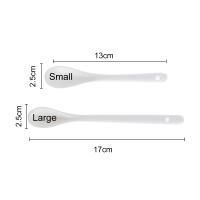 Mini cucharas de porcelana de cerámica para cocina, té, café, azúcar, postre, helado, cubiertos de cerámica, cuchara de mango largo, 1 pieza - details 0