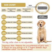 Cadena para perros decorada con diamantes de imitación, 1 collar de arneses para mascotas con hebilla segura, accesorios de moda para mascotas para perros pequeños, medianos y grandes, cosas para perros, productos para mascotas, artículos esenciales para - details 1