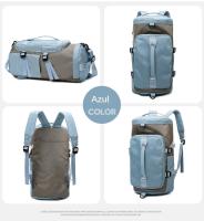 Bolsa De Viaje Impermeable para Deportes Y Fitness, Mochila De Gran Capacidad, Color De La Colisión De Empalme - details 17