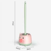 Escobilla y soporte para inodoro, Juego de cepillos de limpieza compactos para el baño, limpieza profunda - details 1