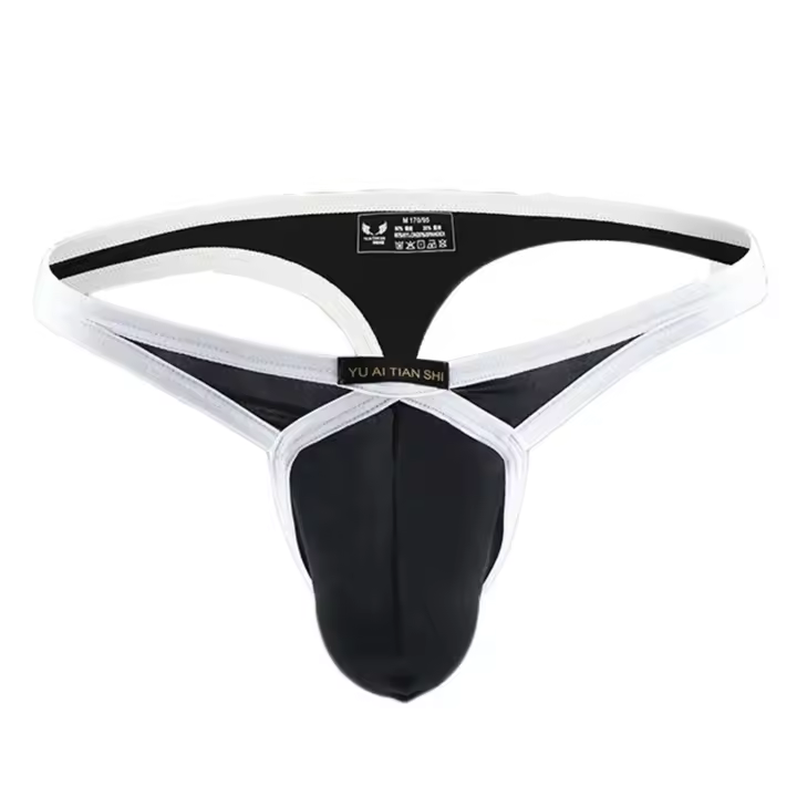 Tanga para hombre, Tangas transpirables a la moda, ropa interior Sexy de Color sólido para hombre, bragas de cintura baja sin costuras, 2024 - 1