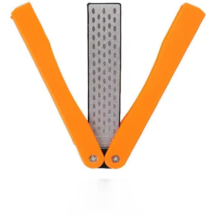 Afilador de Cuchillo de Piedra de Diamante Doble Cara Portátil para Acampar, Jardín, Cocina - 1